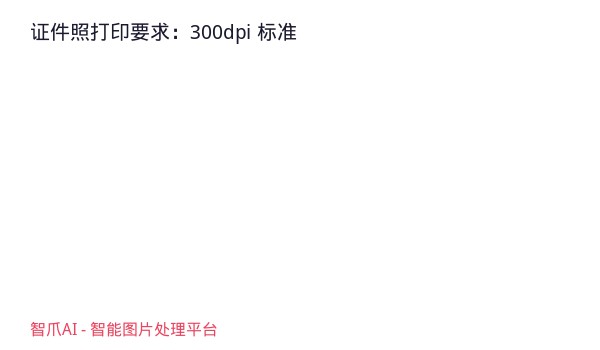 证件照打印要求：300dpi 标准
